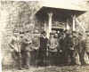 Besuch bei Jasta 4 im Spätsommer 1916, vordere Reihe beginnnend mit 2 v. links Trentepohl, Frhr. v. Althaus, Bruder Hartmut Buddecke, Hans Joachim Buddecke, Frankl, Oblt. zur See Stosberg, Bernert
